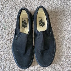 Low top slide on black vans